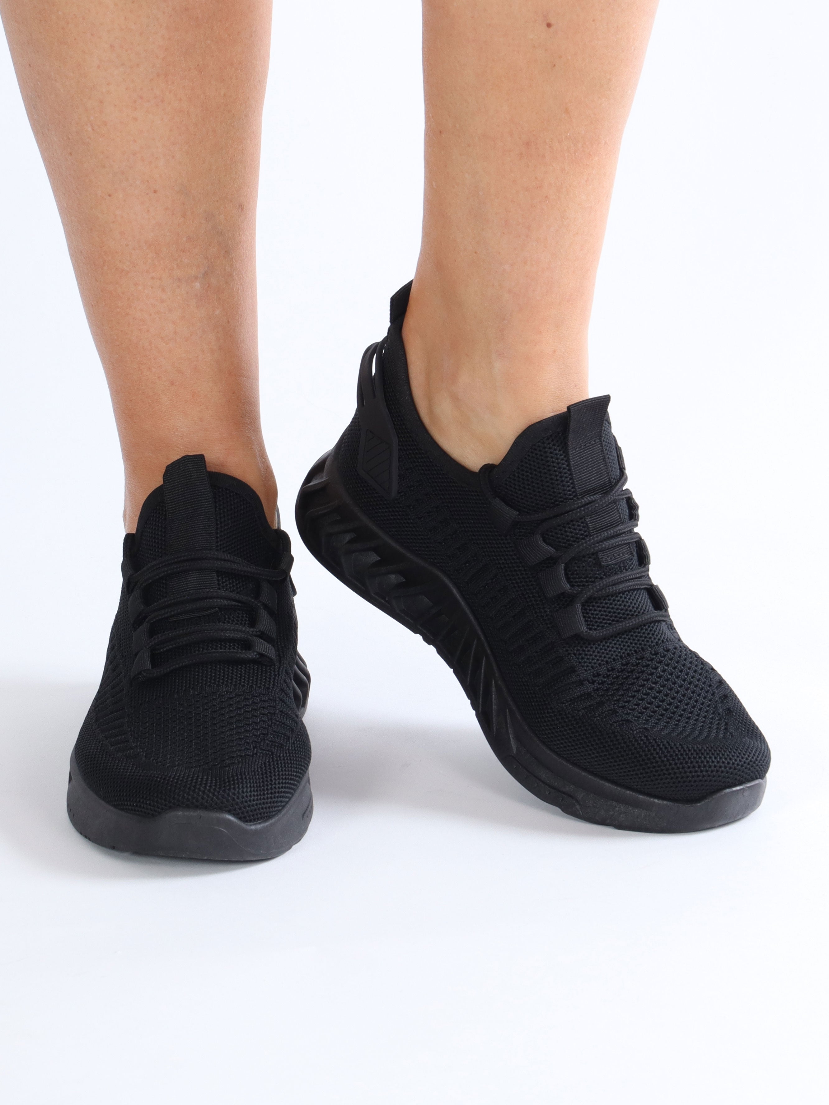 Dinah - Lette sokkesneakers med gummisål